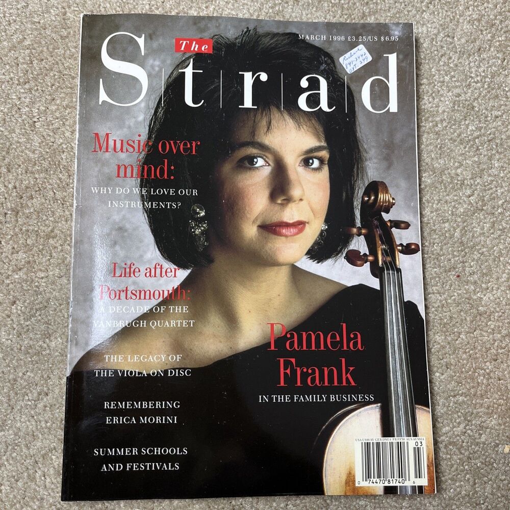 The Strad Magazine Mar 1996 Pamela FRANK Cover , Violin Performance & Teaching